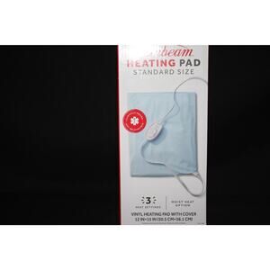 Sunbeam Heating pad standard size moist heat option 3 heat settings nib